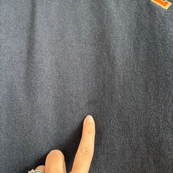 Vintage Abercrombie & Fitch Shirt Adult L Blue Logo V Neck Sweatshirt Y2K 90s - Picture 8 of 9